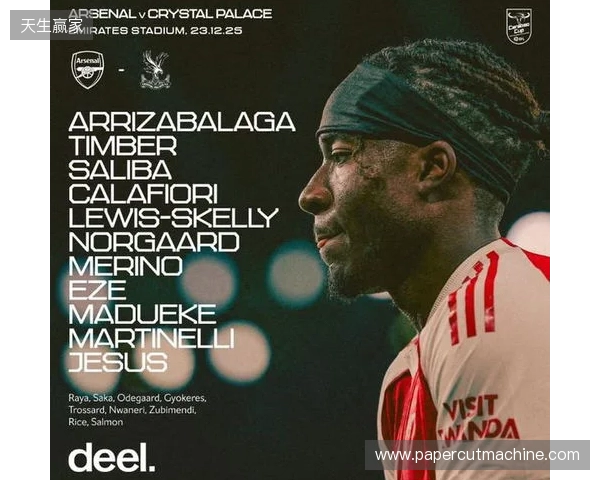 阿森纳vs水晶宫:热苏斯、凯帕首发,恩凯蒂亚战旧主 阿森纳vs水晶宫:热苏斯、凯帕首发,恩凯蒂亚战旧主